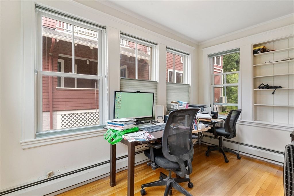 Home Office, Interior, Wood Texture Flooring