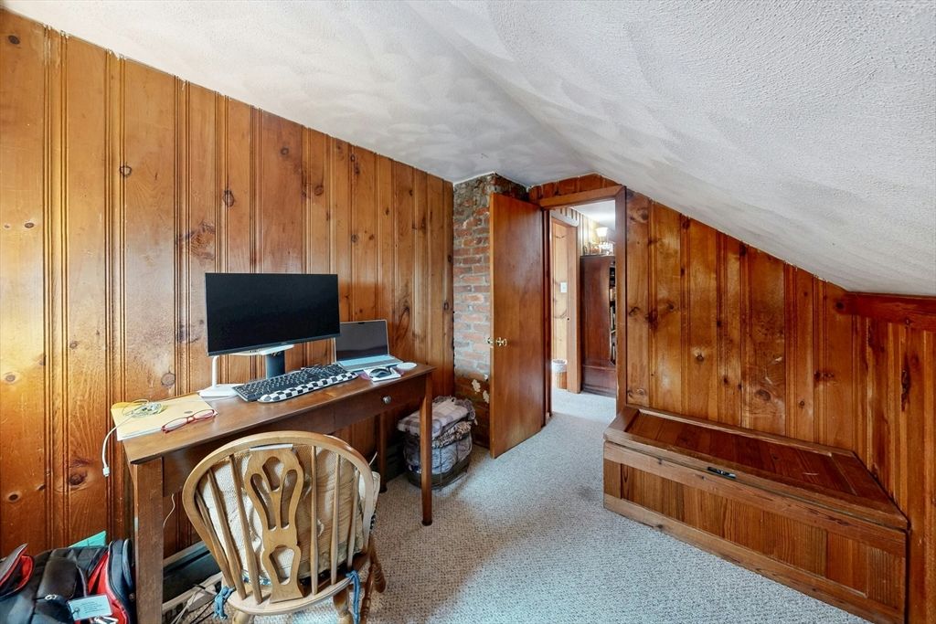 Home Office, Interior, Wooden Walls