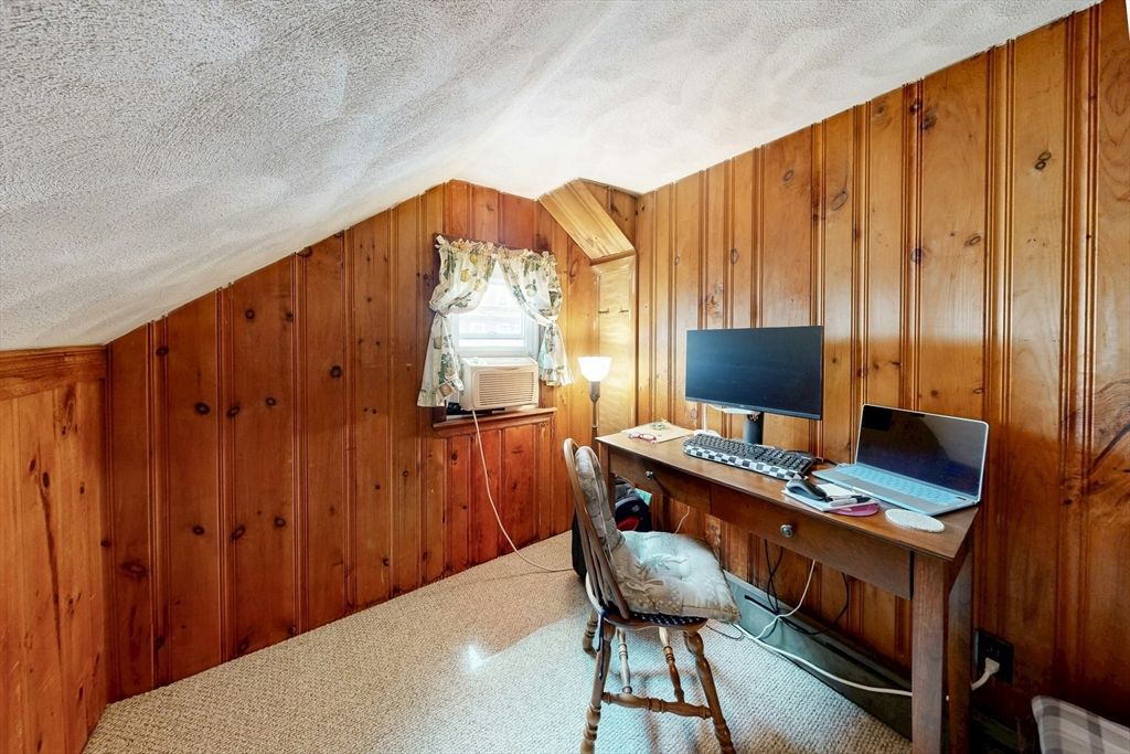Home Office, Interior, Wooden Walls