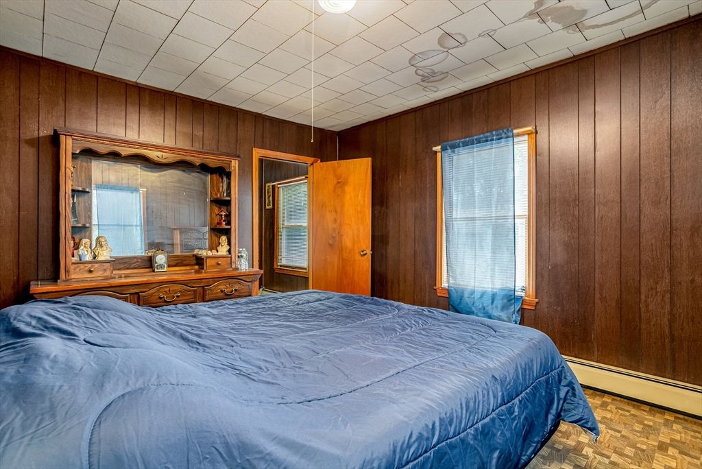 Bedroom, Interior, Wood Texture Flooring, Wooden Walls