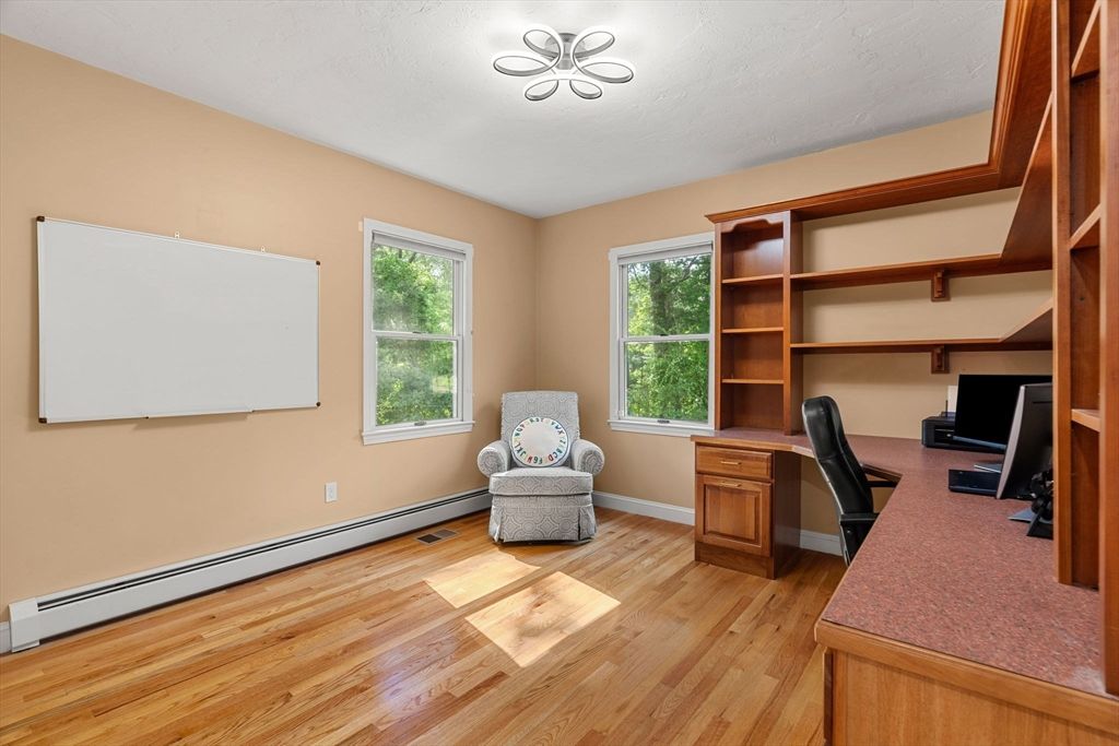 Home Office, Interior, Wood Texture Flooring