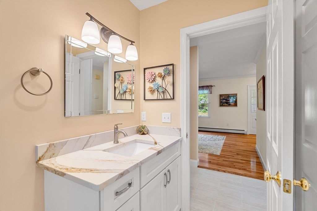 Bathroom, Interior, Wood Texture Flooring