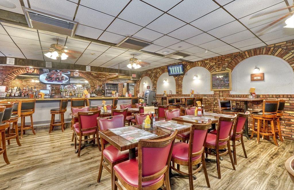 Interior, Stone Walls, Wood Texture Flooring