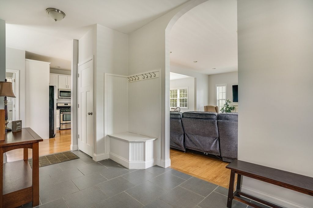 Interior, Kitchen, Living room, Recessed Lighting, Stainless Steel Appliances, Wood Texture Flooring