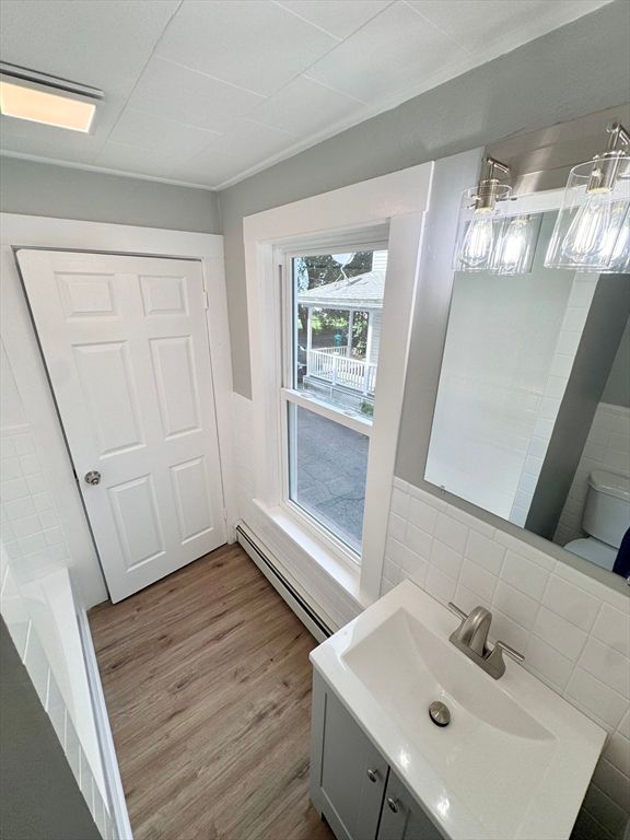 Bathroom, Interior, Wood Texture Flooring