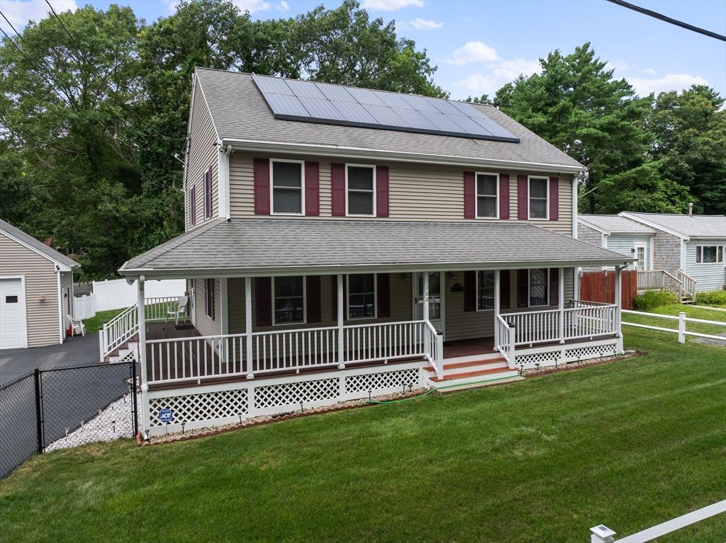 Backyard, Exterior, Facade, Solar Panels, Queen Anne Victorian