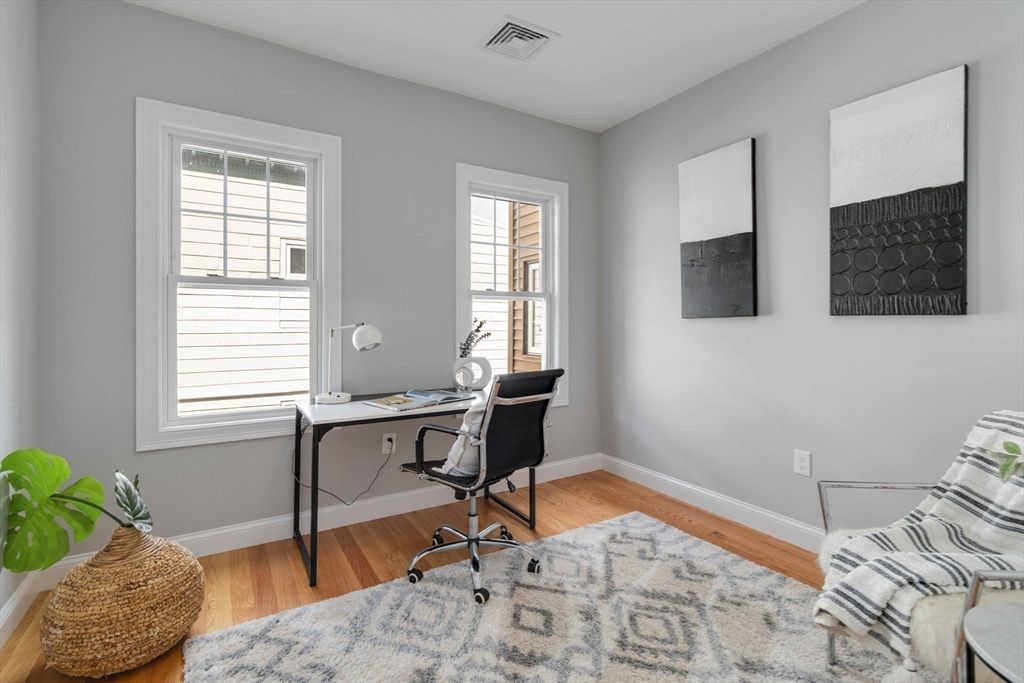 Home Office, Interior, Wood Texture Flooring