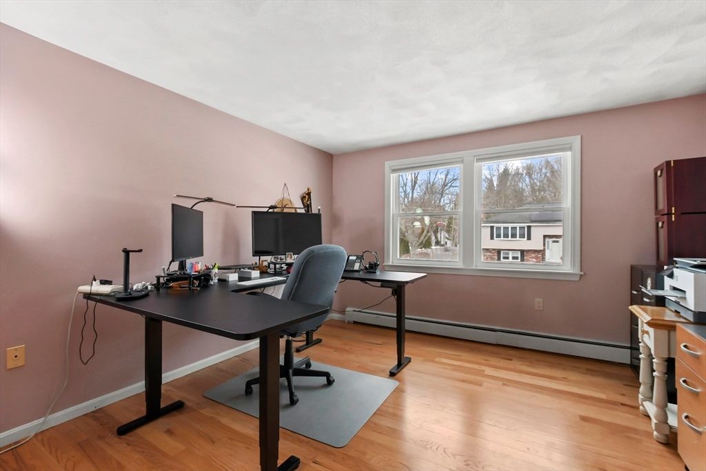 Home Office, Interior, Wood Texture Flooring