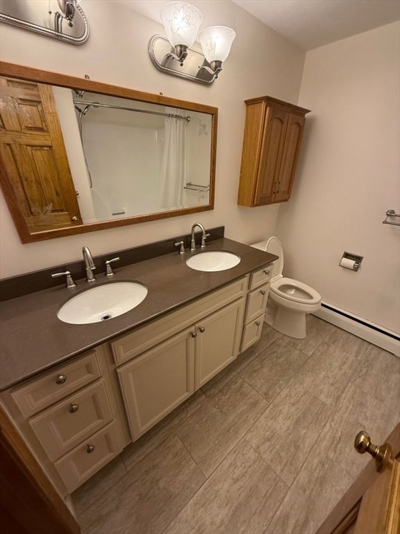 Bathroom, Dual Sink Vanities, Interior, Wood Texture Flooring