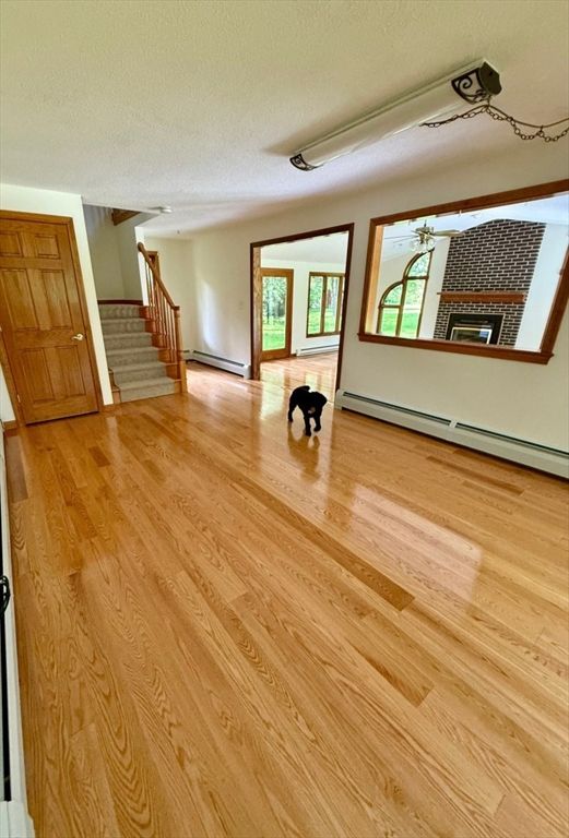 Empty room, Interior, Wood Texture Flooring