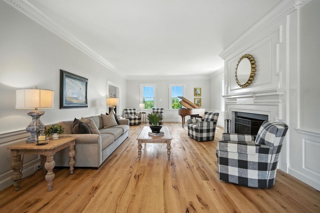 Fireplace, Interior, Living room, Piano, Wood Texture Flooring