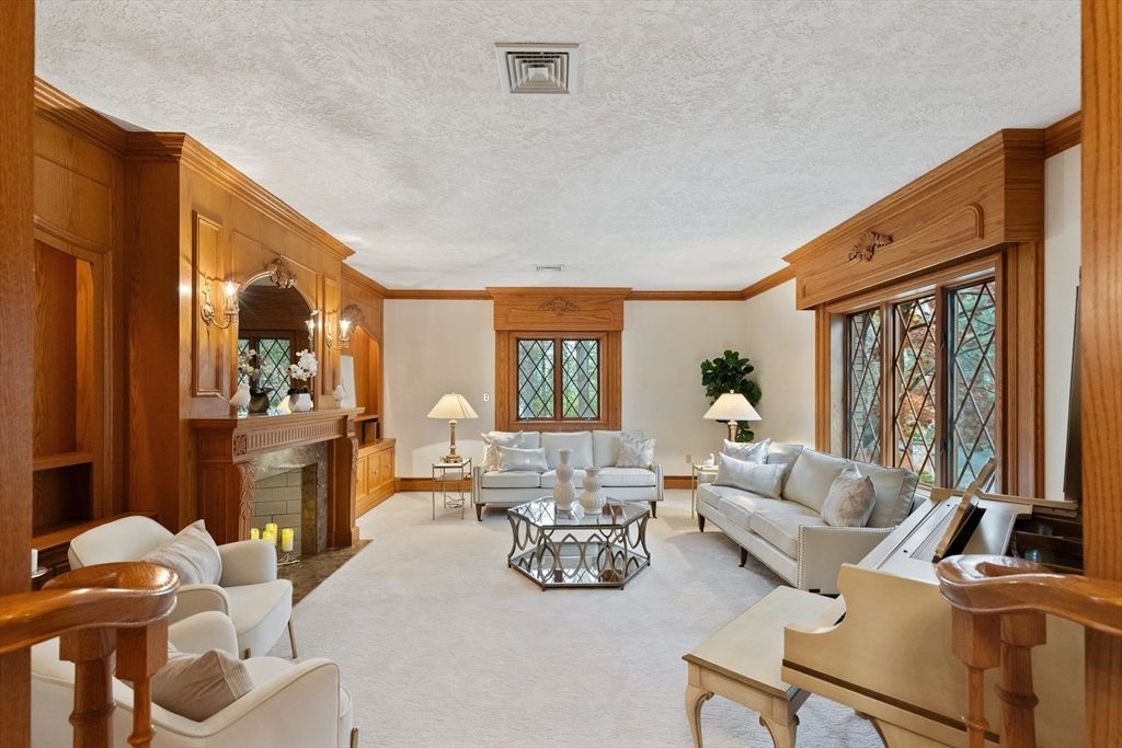 Fireplace, Interior, Living room, Wooden Walls