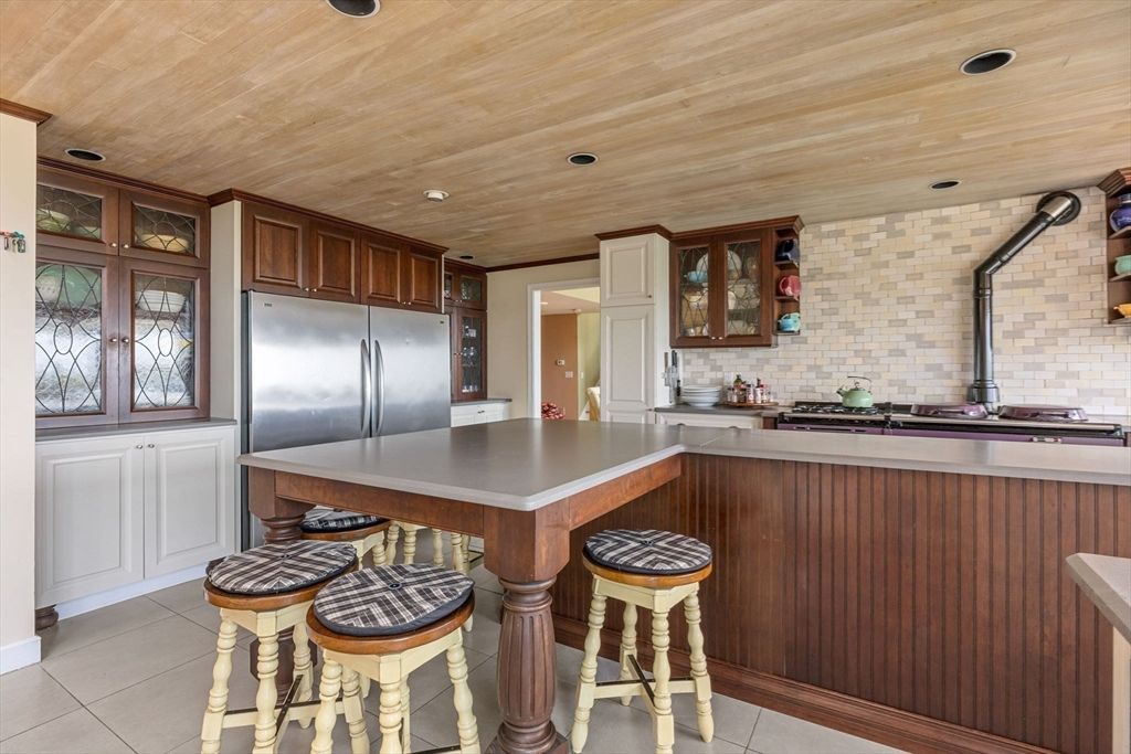 Interior, Kitchen, Recessed Lighting, Stainless Steel Appliances, Wooden Ceilings