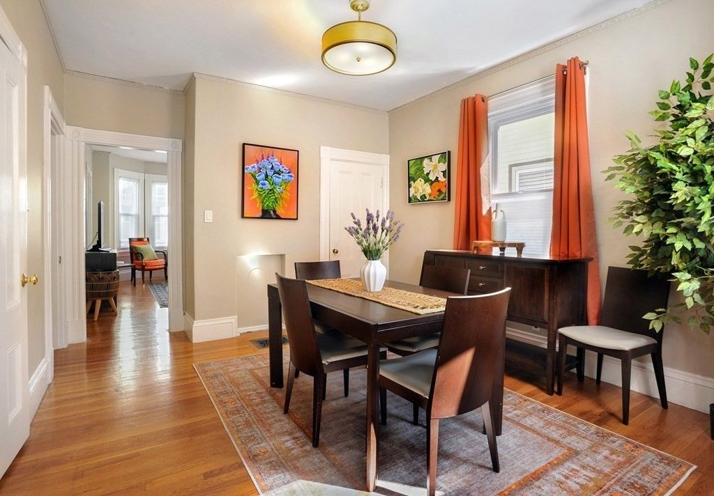 Dining room, Interior, Wood Texture Flooring