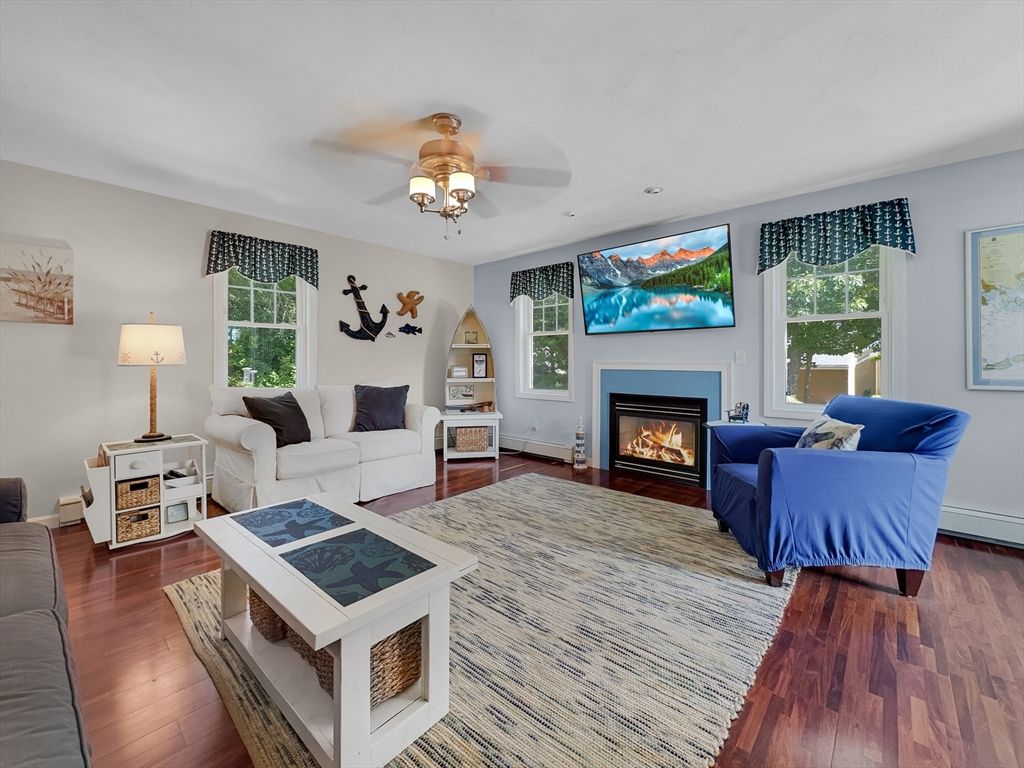 Fireplace, Interior, Living room, Wood Texture Flooring