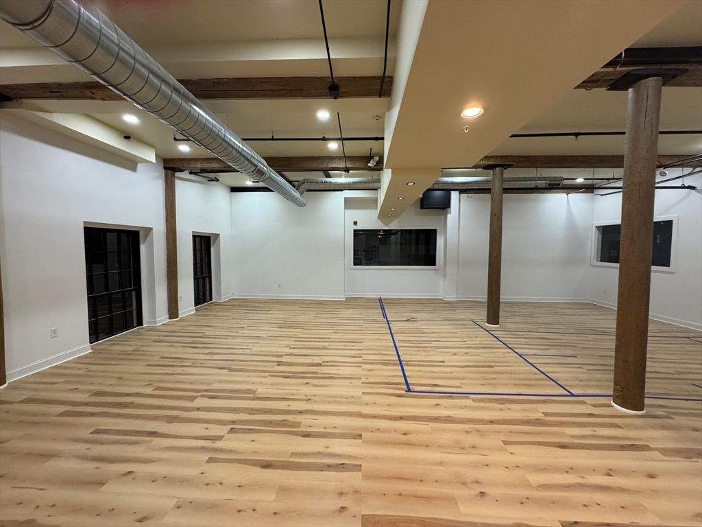 Fireplace, Interior, Recessed Lighting, Wood Texture Flooring