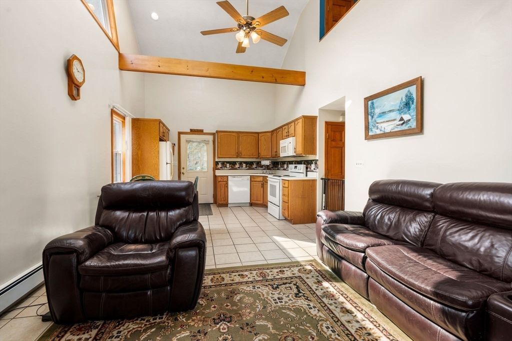Interior, Kitchen, Recessed Lighting, Wooden Beams