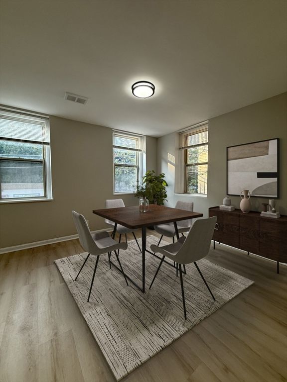 Dining room, Interior, Wood Texture Flooring