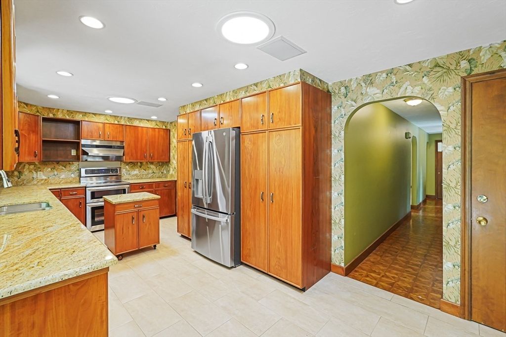 Interior, Kitchen, Recessed Lighting, Stainless Steel Appliances
