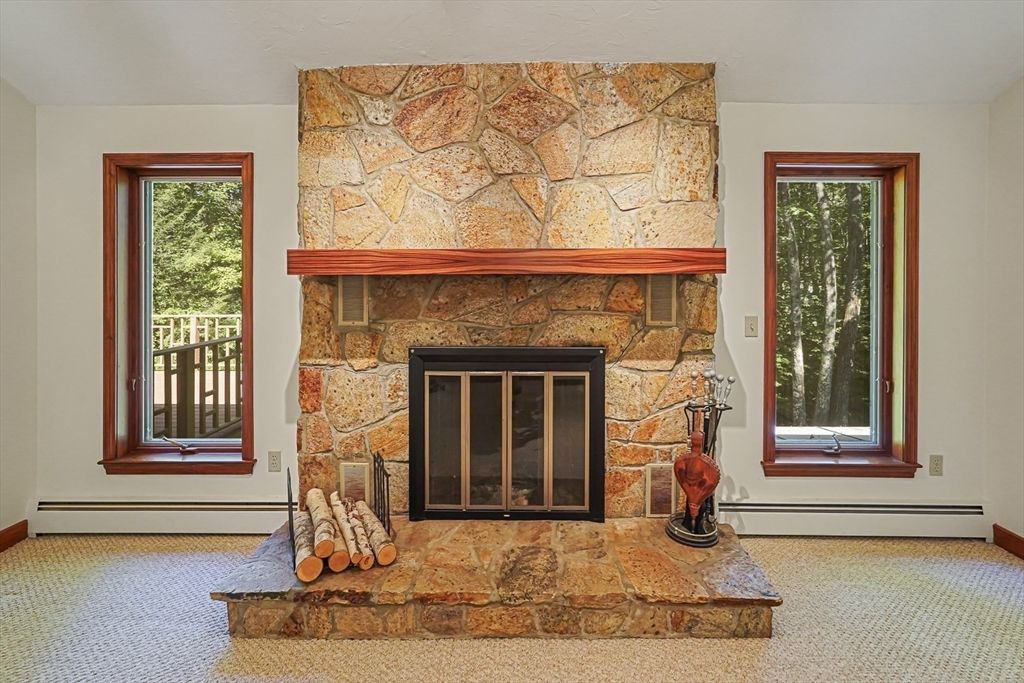 Fireplace, Interior, Stone Walls