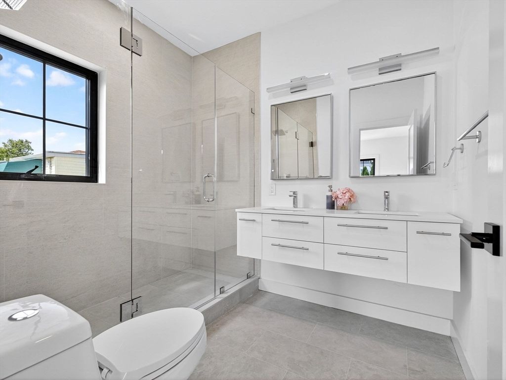 Bathroom, Dual Sink Vanities, Glass Shower, Interior