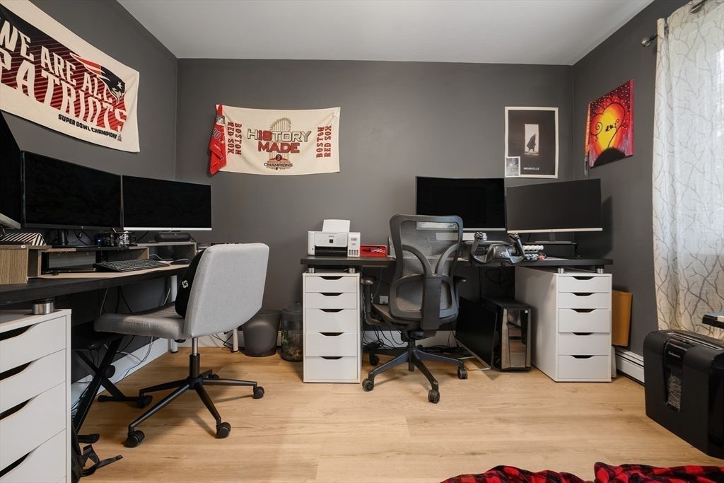 Home Office, Interior, Wood Texture Flooring