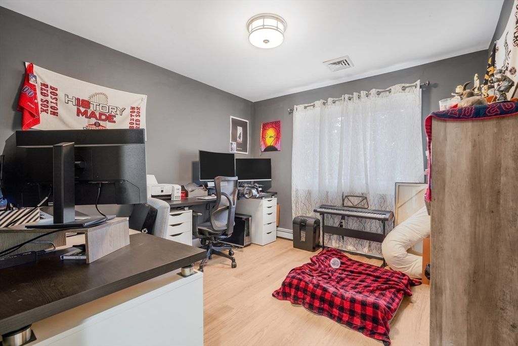 Home Office, Interior, Wood Texture Flooring