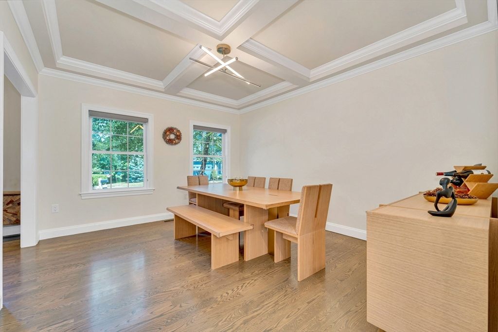 Dining room, Interior, Wood Texture Flooring