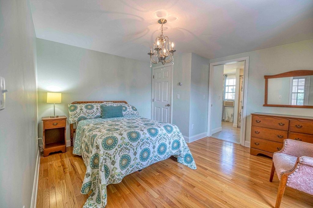 Bedroom, Chandelier, Interior, Wood Texture Flooring