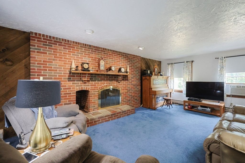 Fireplace, Interior, Living room, Stone Walls