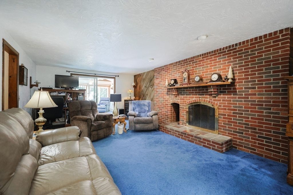 Fireplace, Interior, Living room, Stone Walls