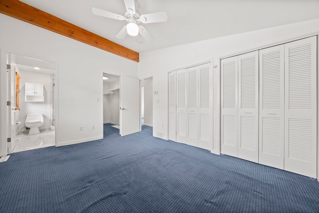 Bathroom, Empty room, Interior, Recessed Lighting, Wooden Beams