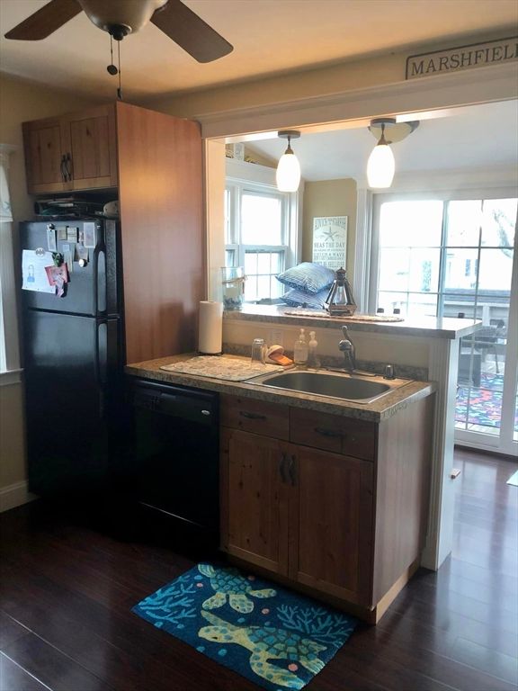 Interior, Kitchen, Wood Texture Flooring