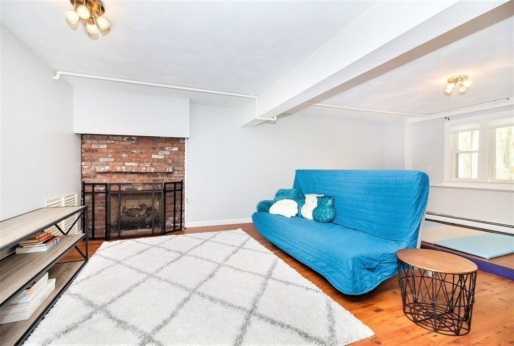 Bedroom, Fireplace, Interior, Wood Texture Flooring