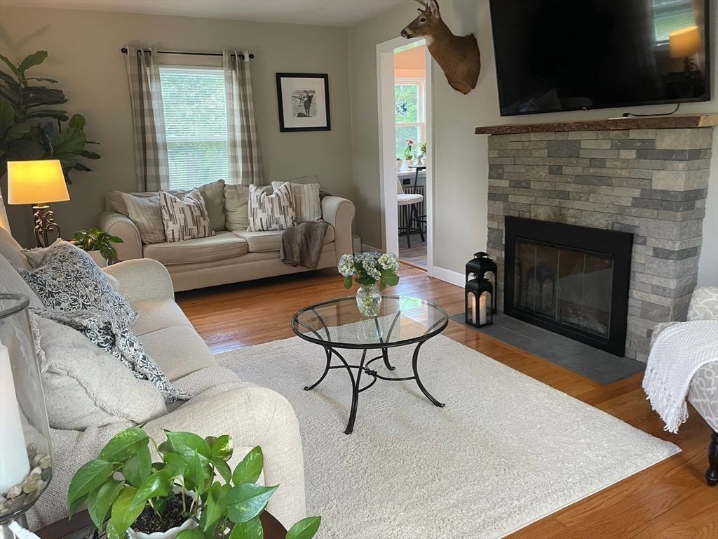 Fireplace, Interior, Living room, Wood Texture Flooring
