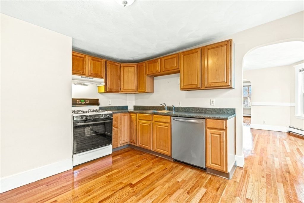 Interior, Kitchen, Wood Texture Flooring