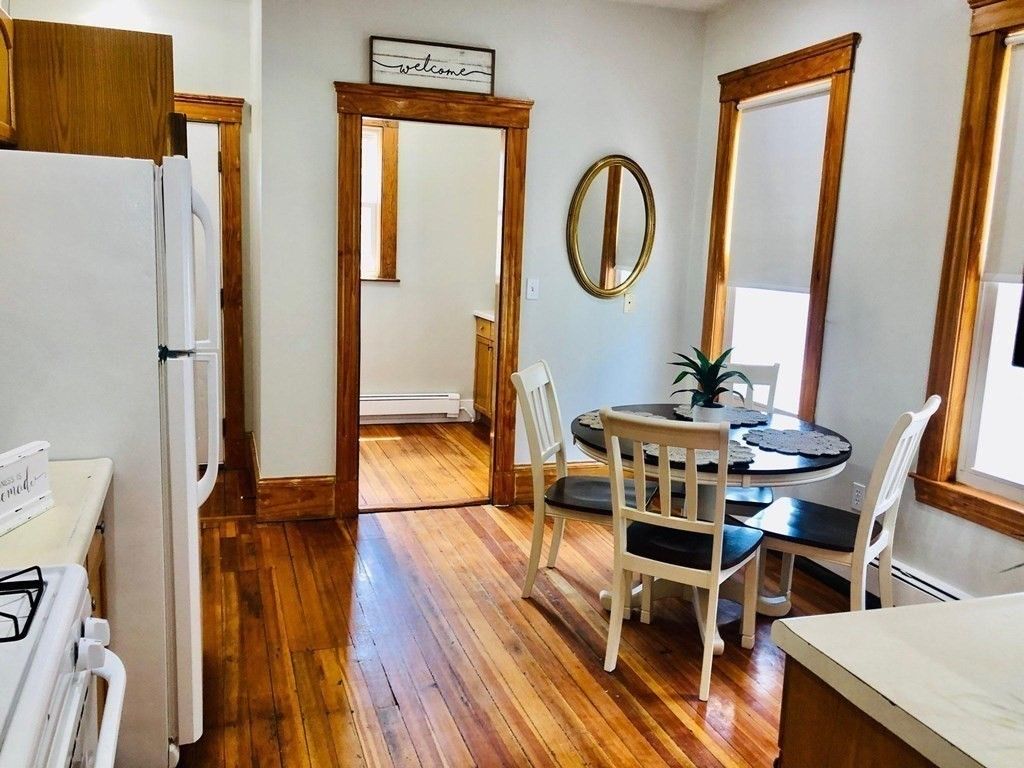 Dining room, Interior, Wood Texture Flooring