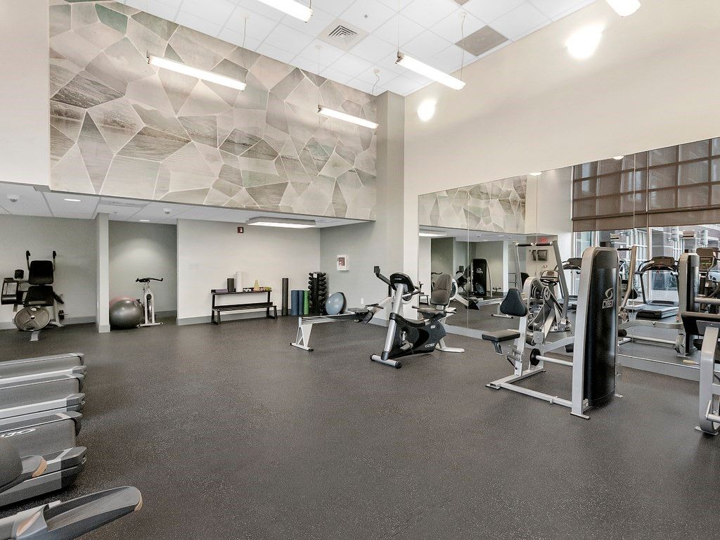Fitness Equipment, Gym, Interior, Recessed Lighting