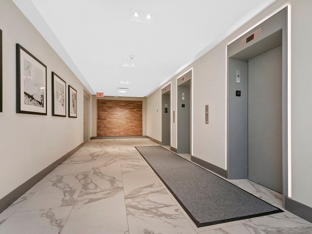 Elevator, Interior, Marble, Recessed Lighting, Wooden Walls