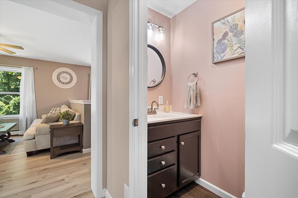 Bathroom, Interior, Wood Texture Flooring