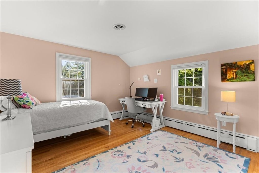 Bedroom, Home Office, Interior, Wood Texture Flooring