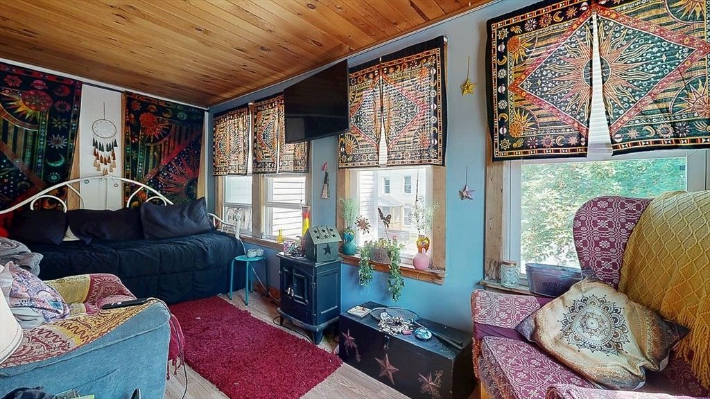 Interior, Living room, Wooden Ceilings