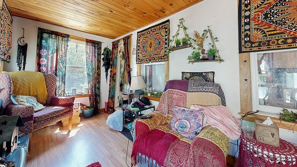 Bedroom, Interior, Wooden Ceilings, Wood Texture Flooring