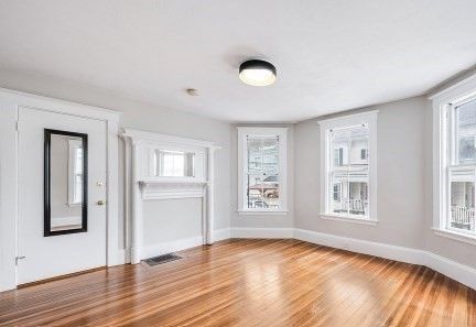 Empty room, Interior, Wood Texture Flooring