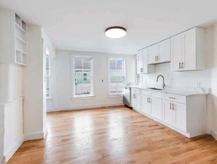 Interior, Kitchen, Wood Texture Flooring