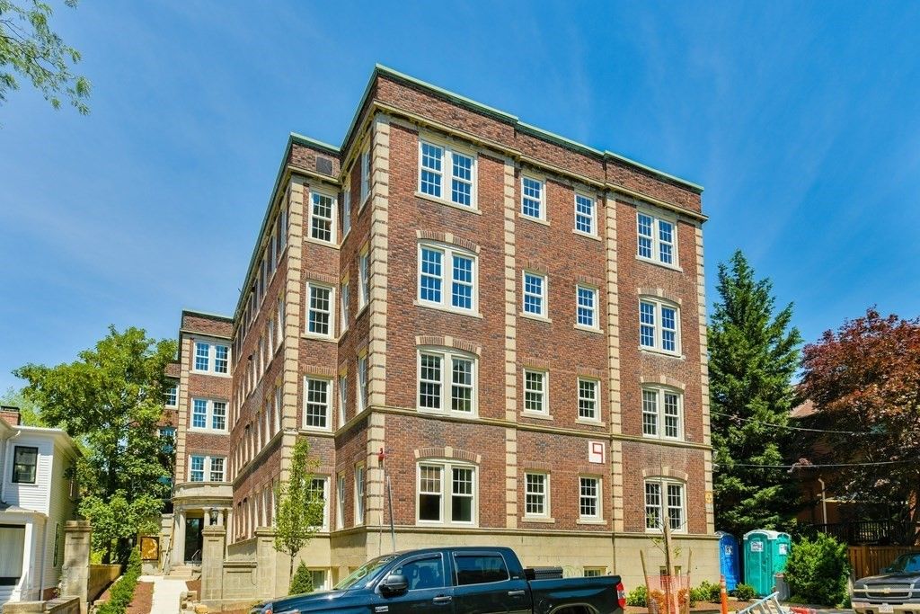 Exterior, Facade, Brick Facade, Condo Building