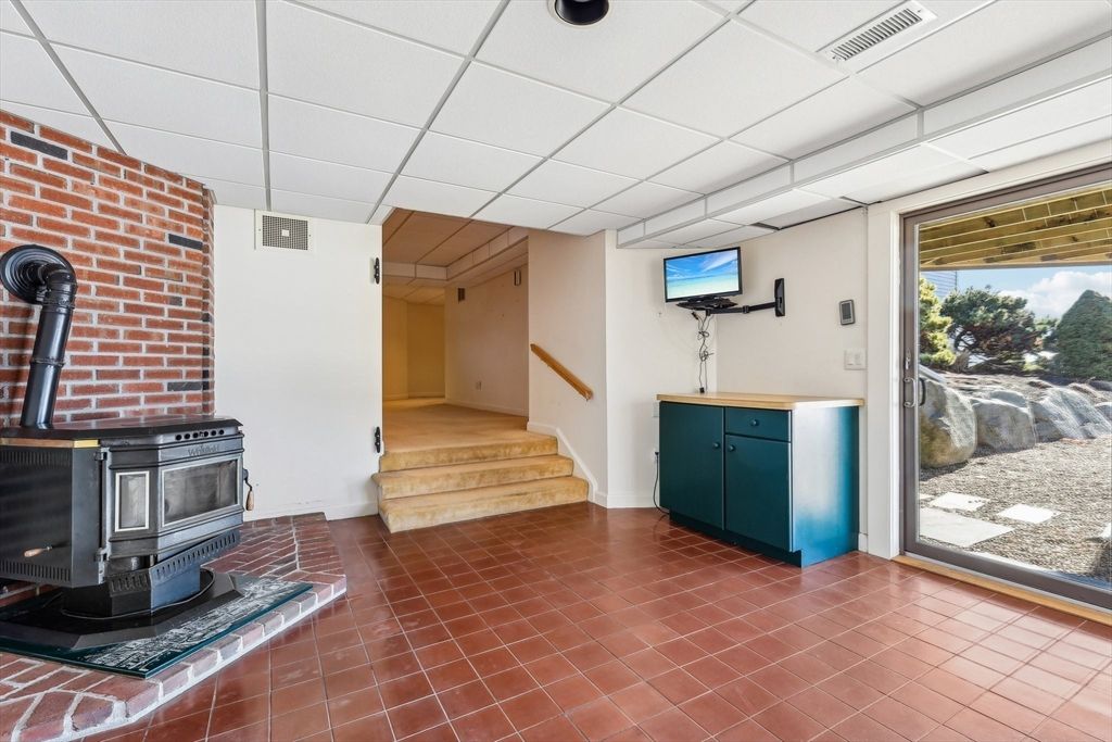 Fireplace, Interior, Stone Walls