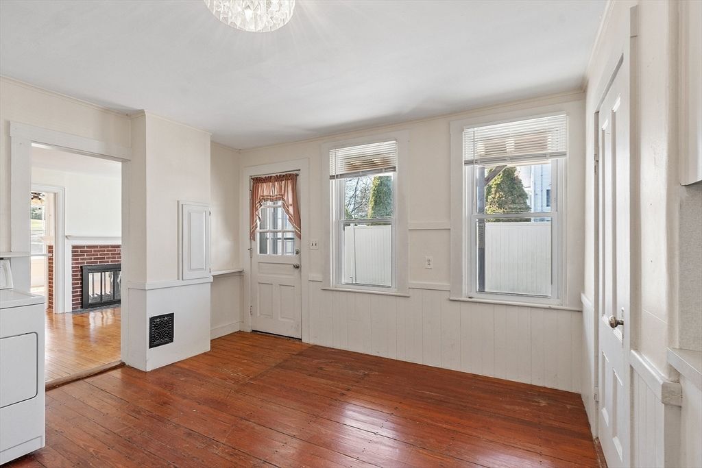 Fireplace, Interior, Wood Texture Flooring