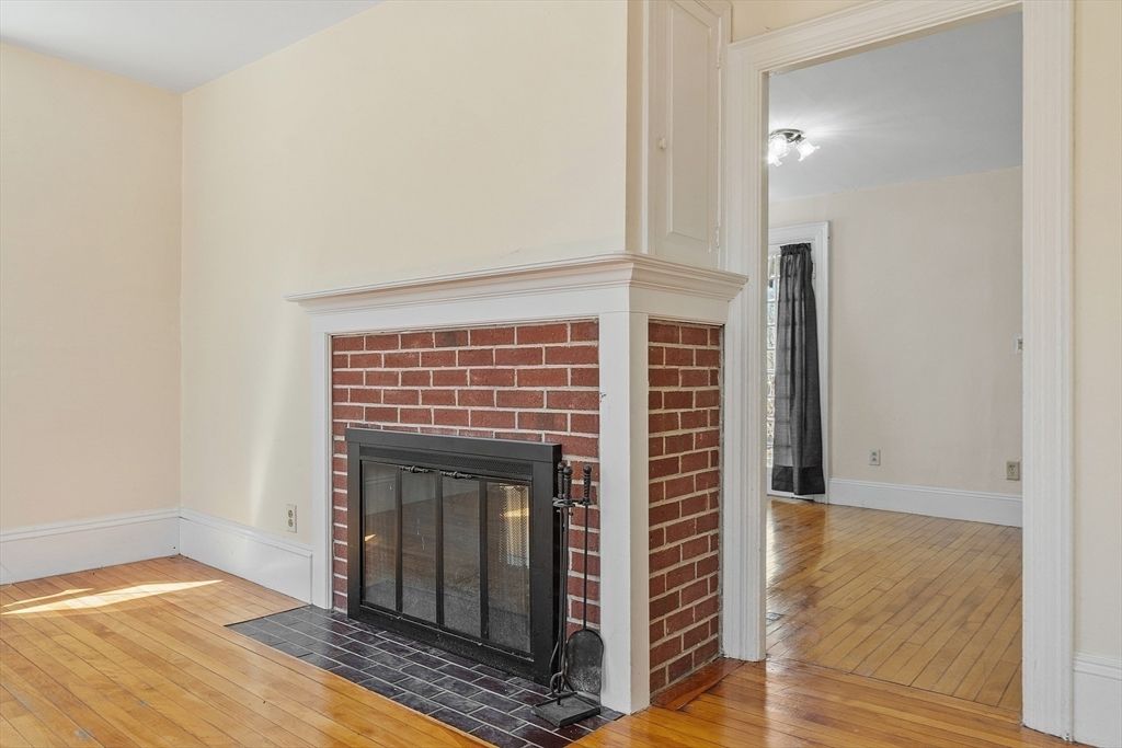 Fireplace, Interior, Wood Texture Flooring