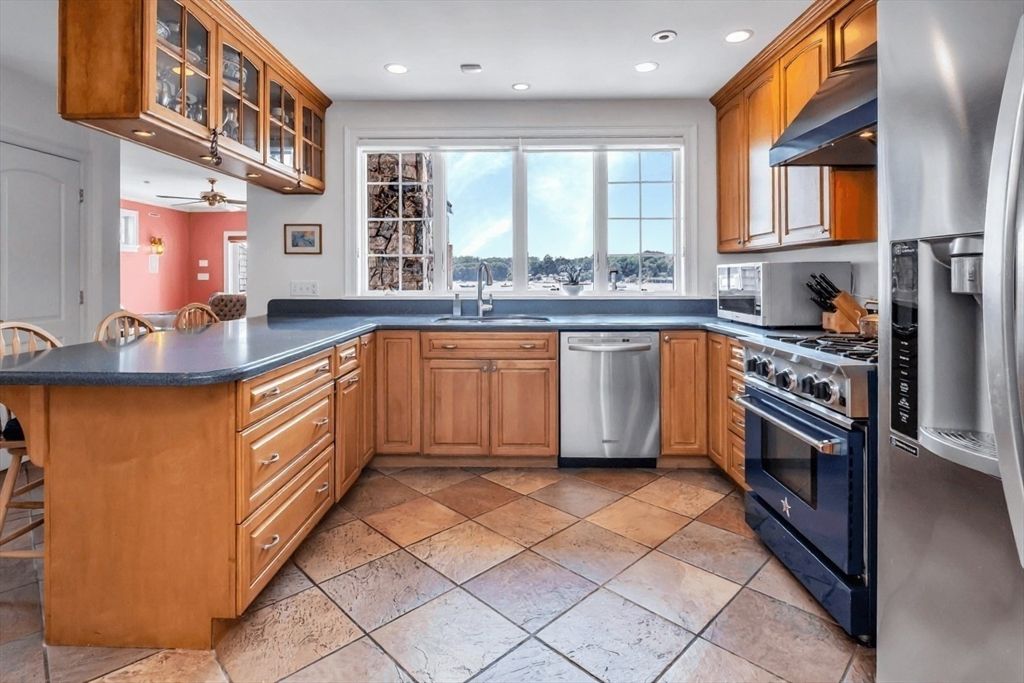 Interior, Kitchen, Recessed Lighting, Stainless Steel Appliances